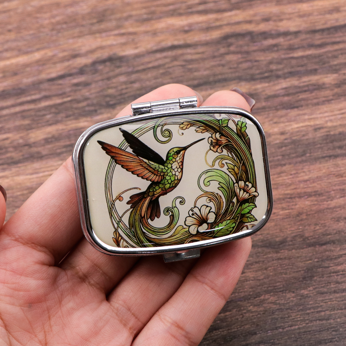Travel Accessories Holder - Cute Bird Cartoon Travel Pill Organizer