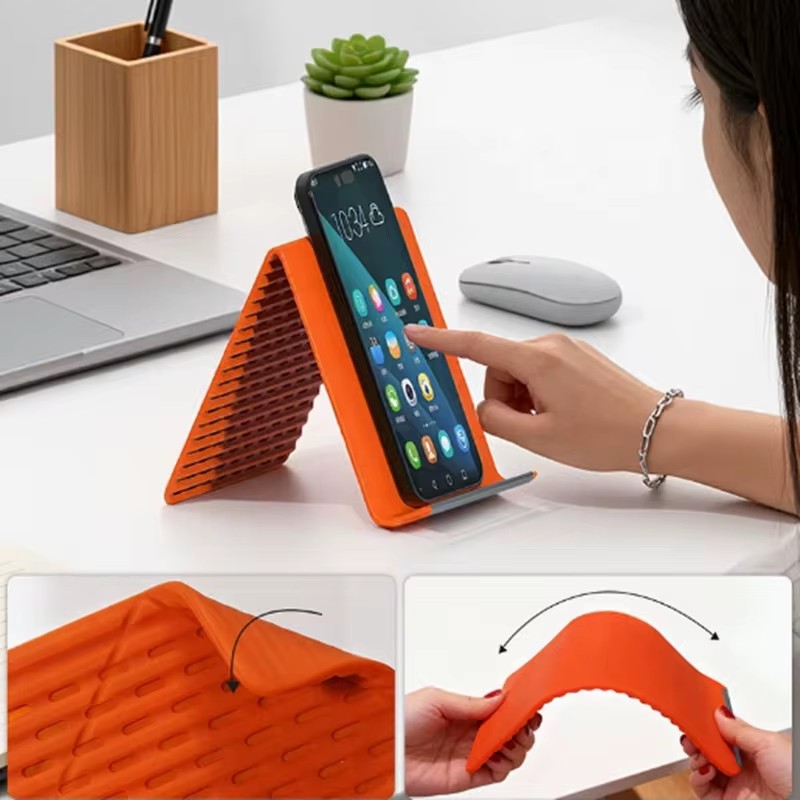 Travel Accessories Holder - Lazy Portable Phone Stand Silicone Desktop