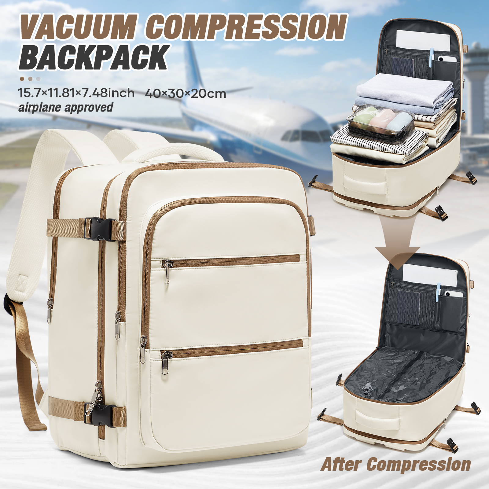 Travel Accessories Tech - Vacuum Backpack Backpack Hand Luggage Aircraft,