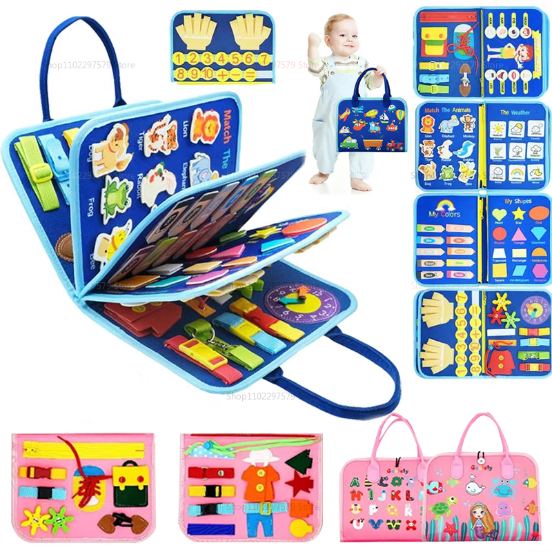 Travel Accessories As Gifts - New Busy Board for Toddlers Sensory