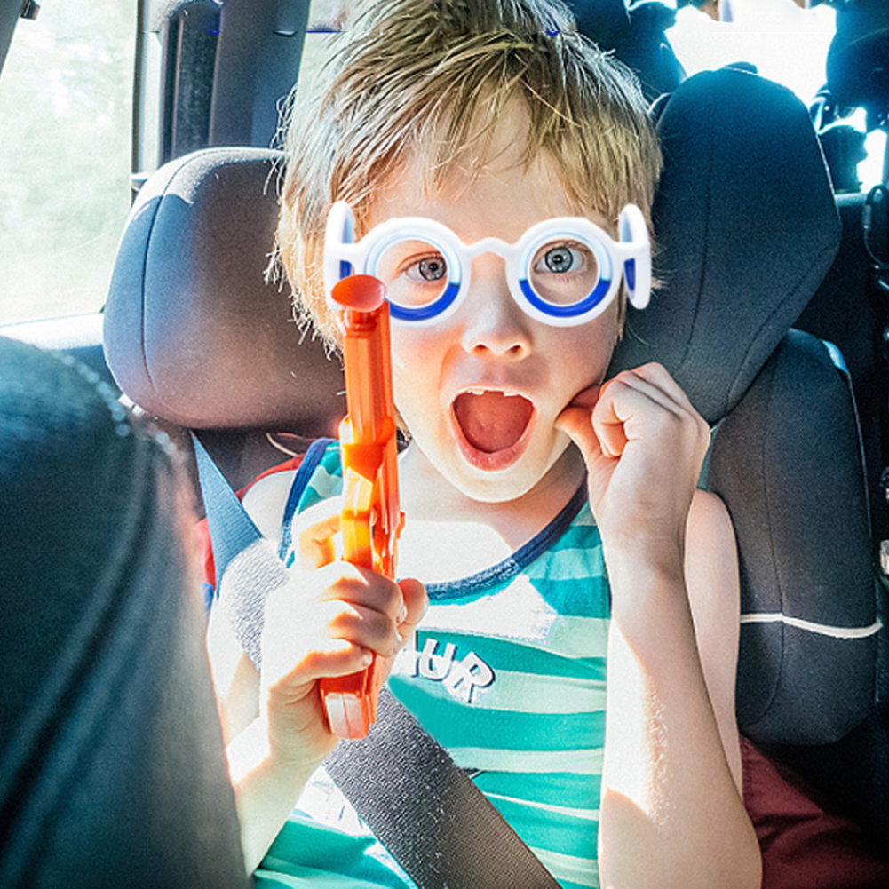 Travel Accessories For 4 Year Old - Motion Sickness Glasses Without Lens Anti-Nausea