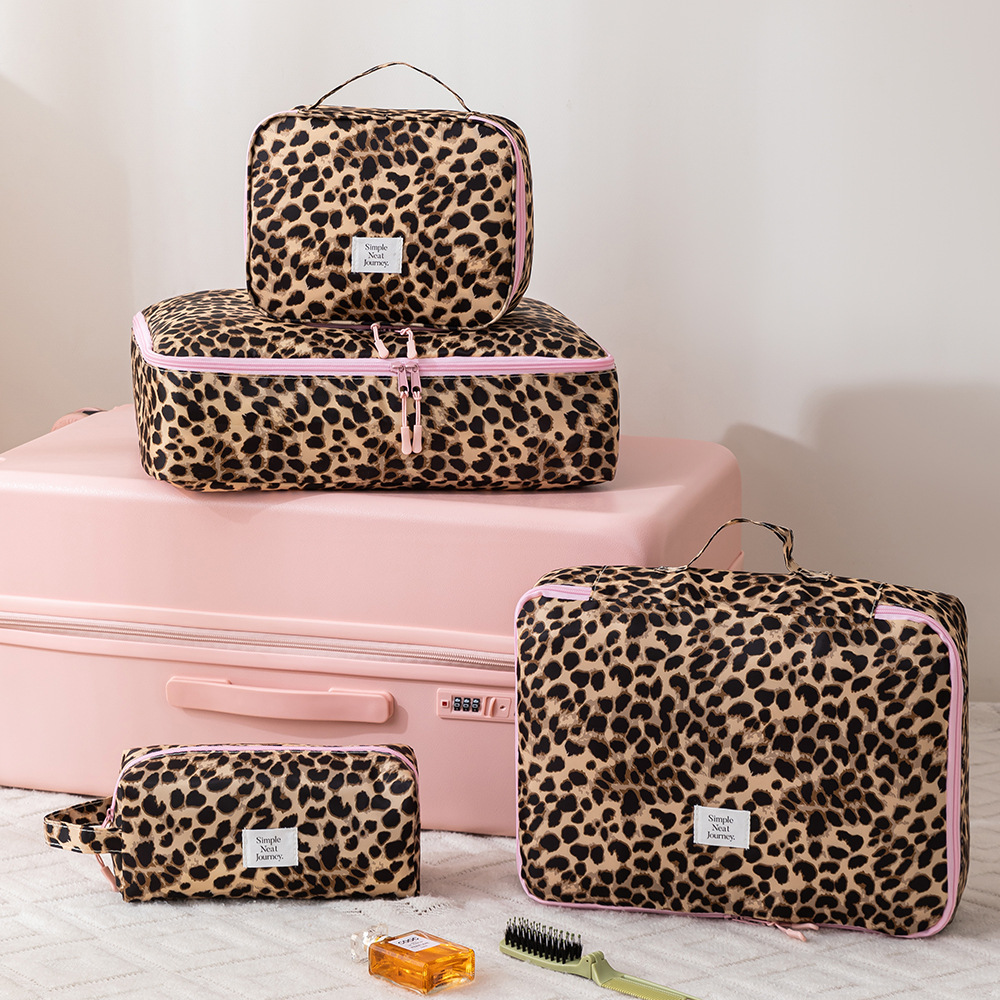 Leopard Makeup Bag Toiletry Cl – Travel Accessories Comfort recenzja i cena