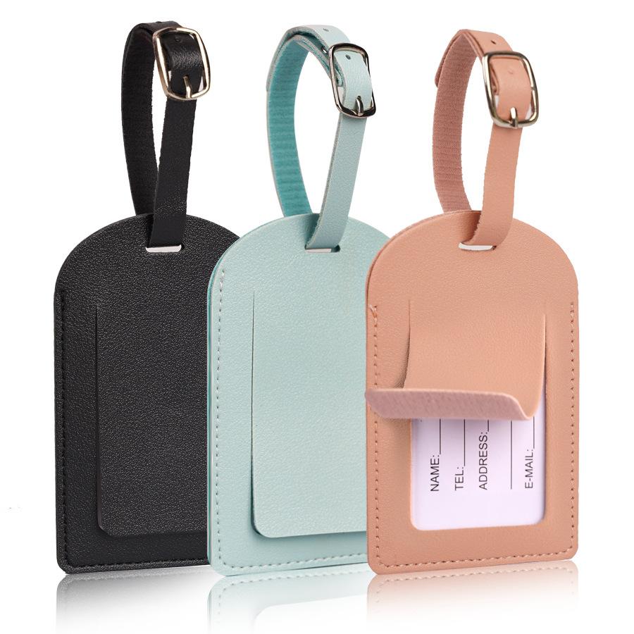Women Men Luggage Tags PU Leat – Travel Accessories Gadget recenzja i cena