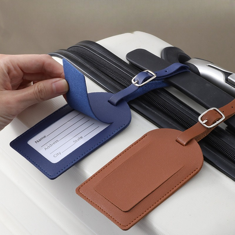 Women Men Luggage Tags PU Leat – Travel Accessories Gadget recenzja i cena