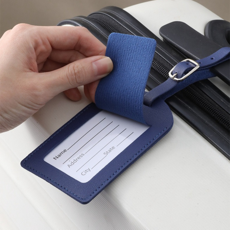Women Men Luggage Tags PU Leat – Travel Accessories Gadget recenzja i cena
