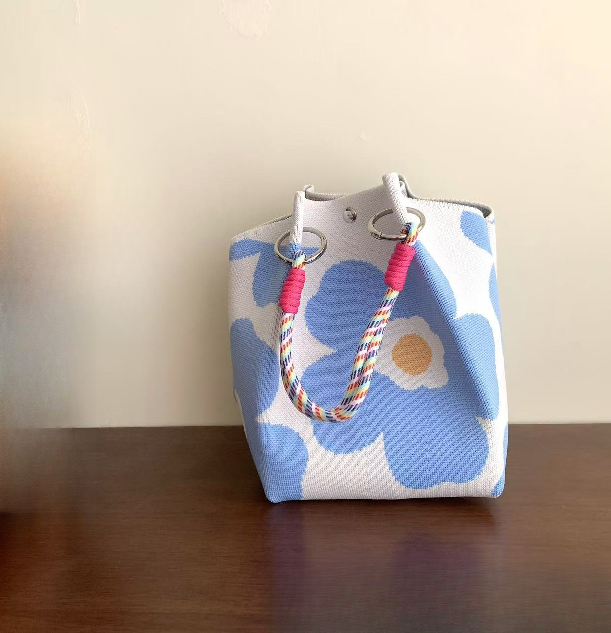 Women's Knitted Handbag Tote B – Travel Accessories Tech recenzja i cena