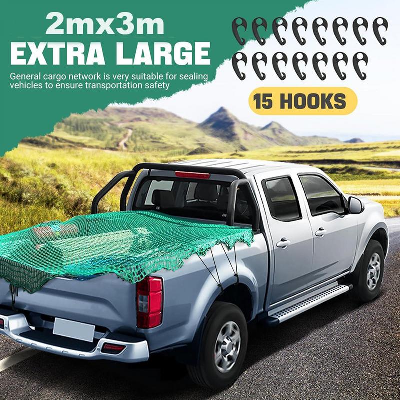 Truck Bed Net Safety Mesh For  – Travel Accessories For Car recenzja i cena