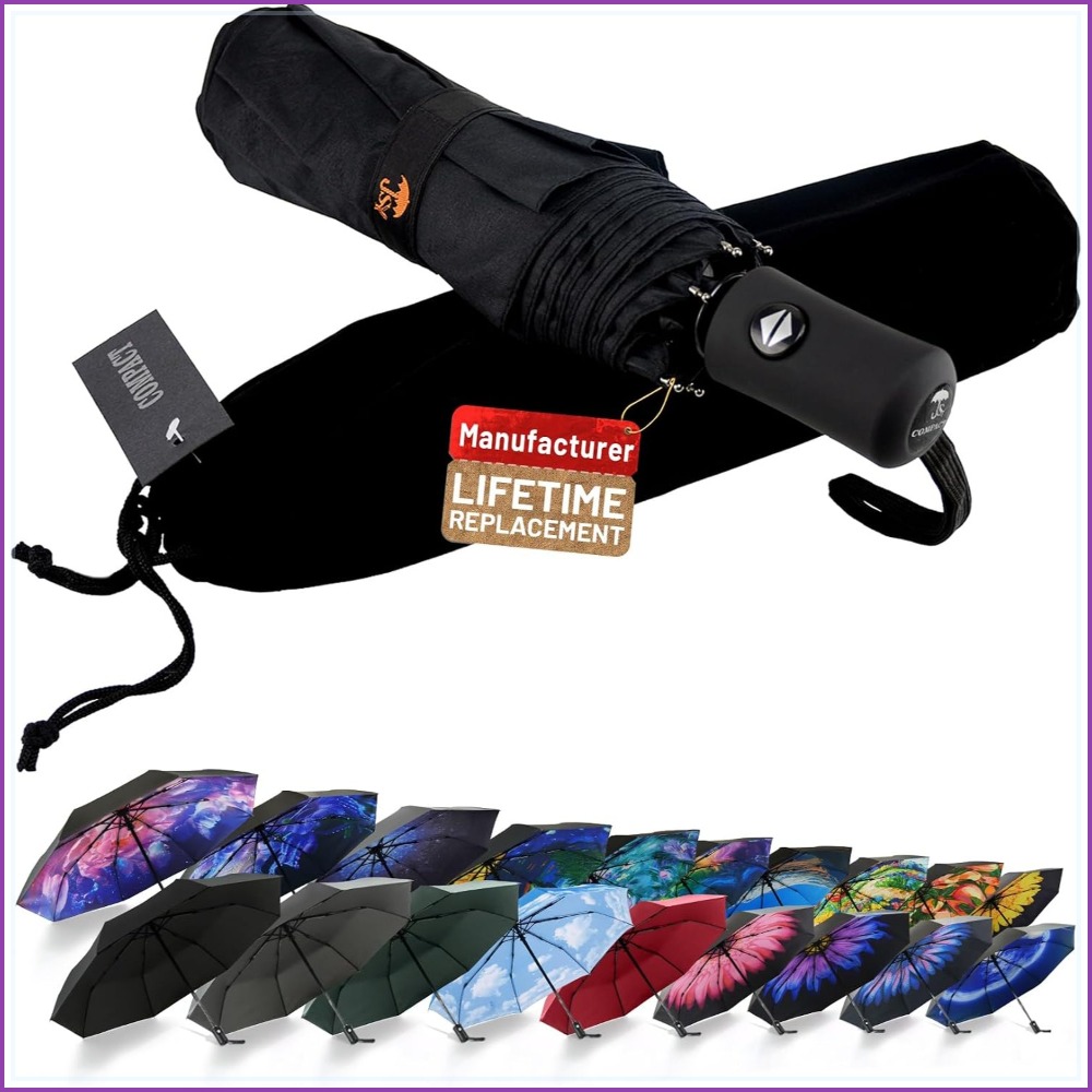 Compact Travel Umbrella - Wind – Travel Umbrella Compact recenzja i cena