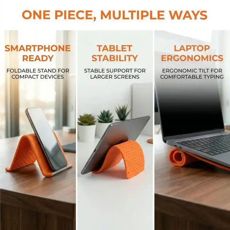 Silicone Foldable Phone Stand  – Travel Accessories Holder recenzja i cena