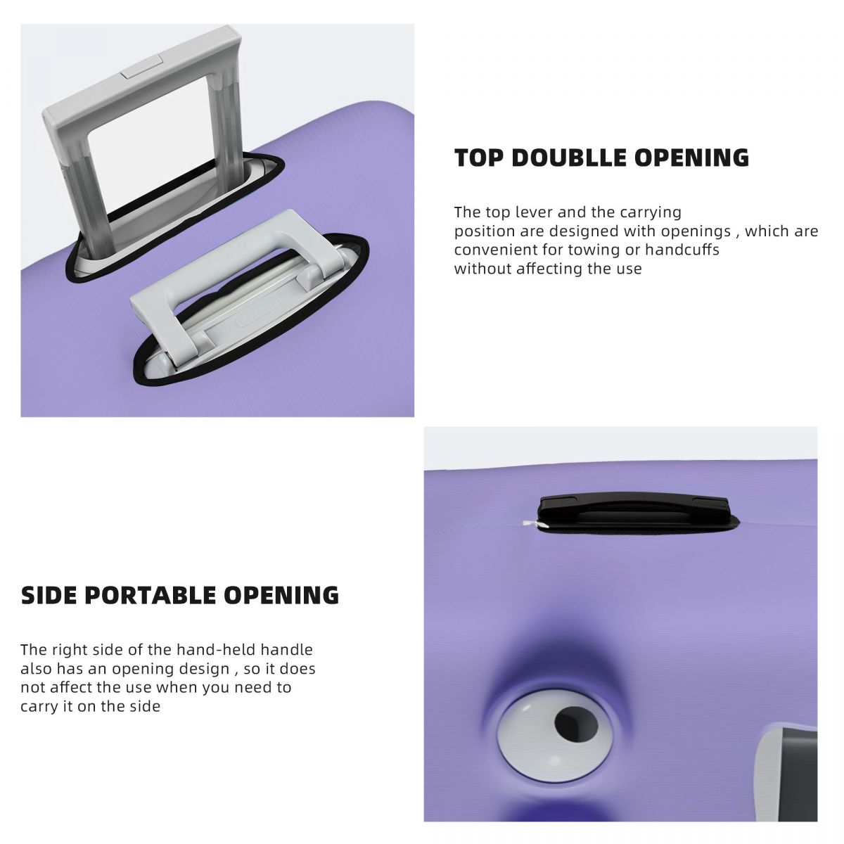 Funny Expression Printed Suitc – Travel Accessories To 3D Print recenzja i cena