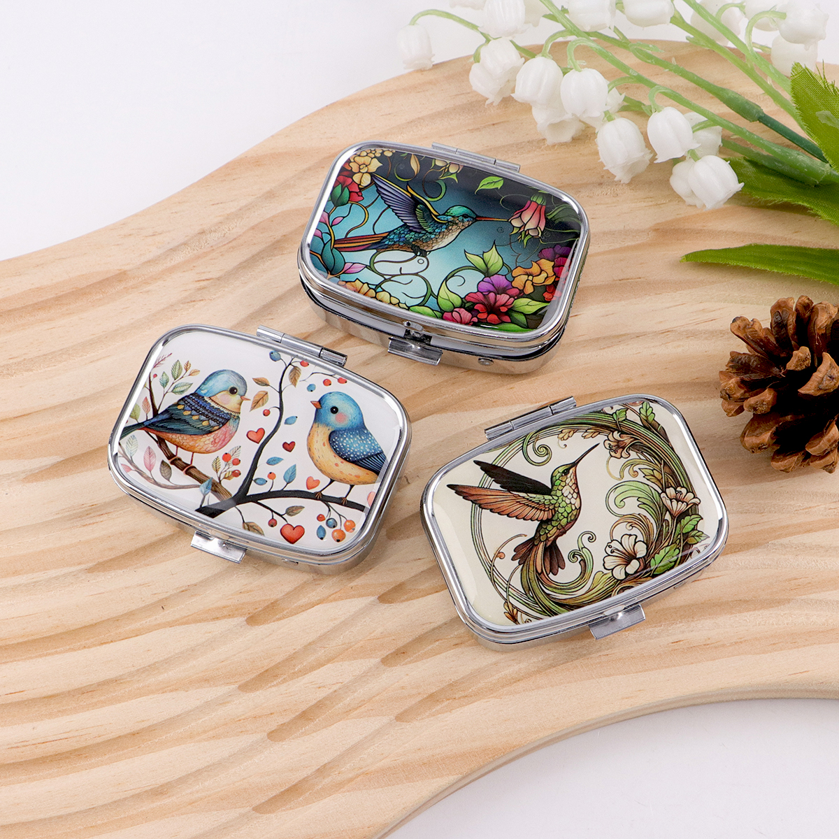 Cute Bird Cartoon Travel Pill  – Travel Accessories Holder recenzja i cena