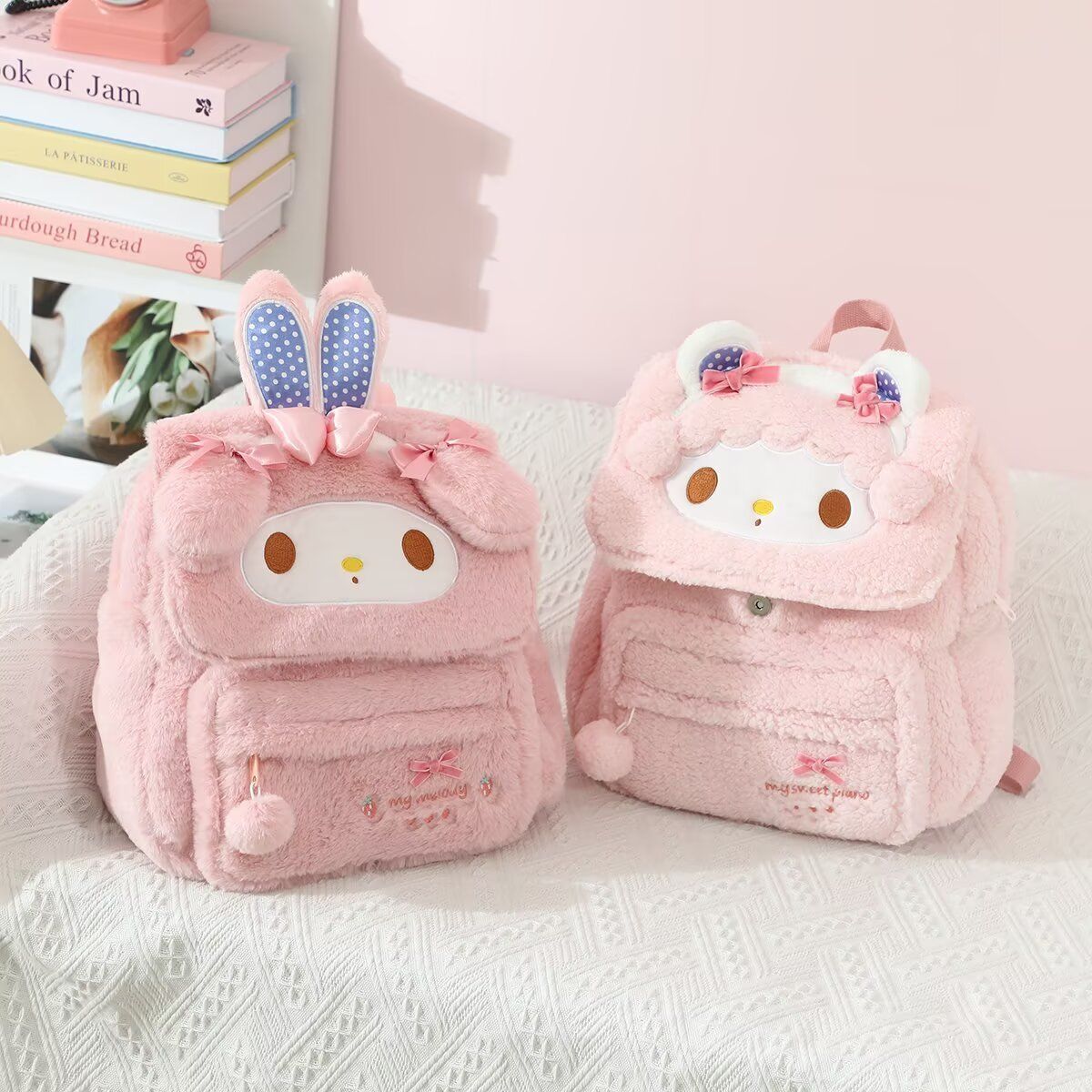 Cute Cartoon Fluffy Plush Scho – Travel Accessories As Gifts recenzja i cena