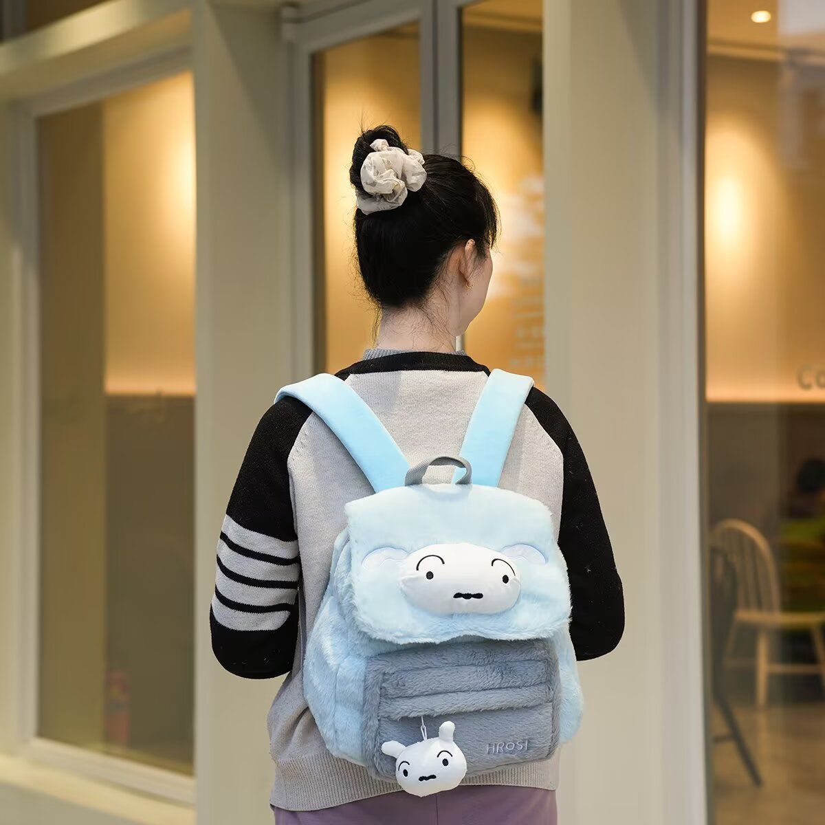 Cute Cartoon Fluffy Plush Scho – Travel Accessories As Gifts recenzja i cena