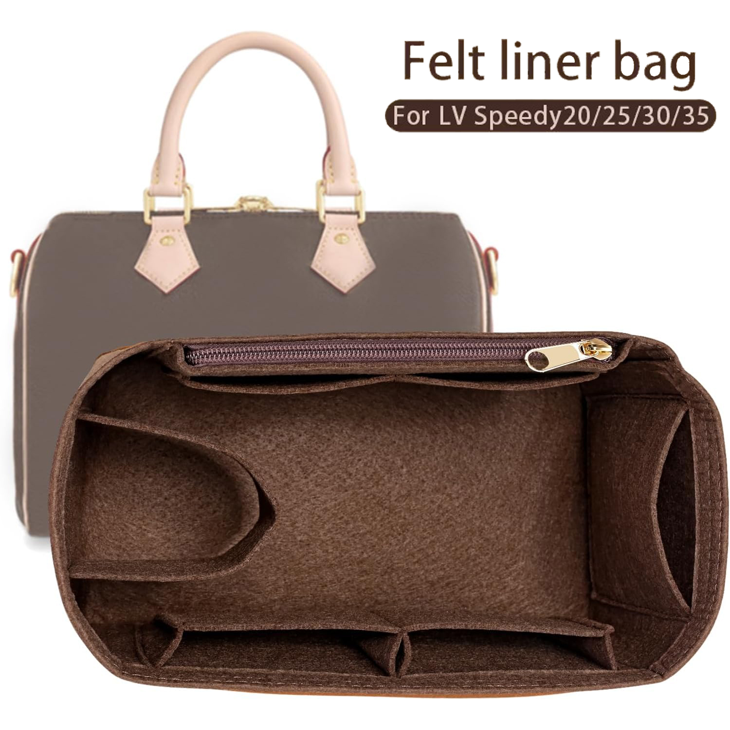 Felt Insert Bag Organizer for  – Travel Accessories Lv recenzja i cena