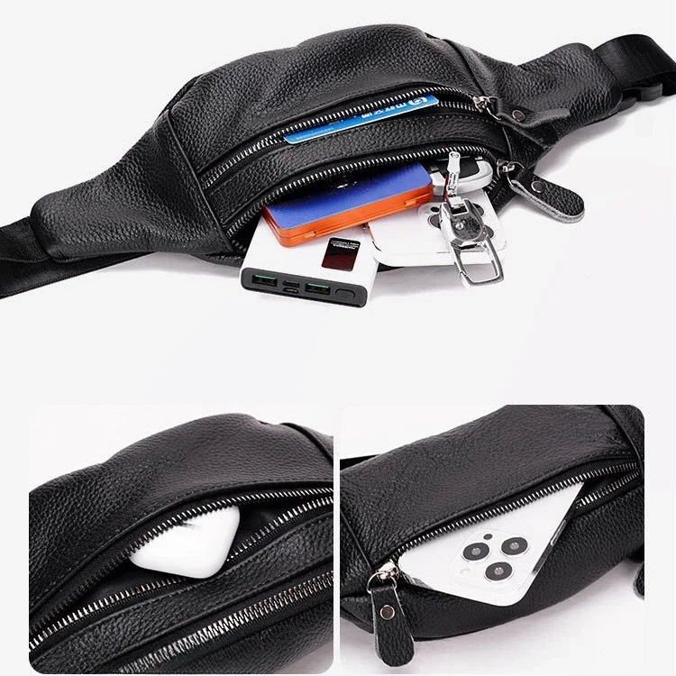 Genuine Leather Men’s Waist Ba – Travel Accessories Tech recenzja i cena