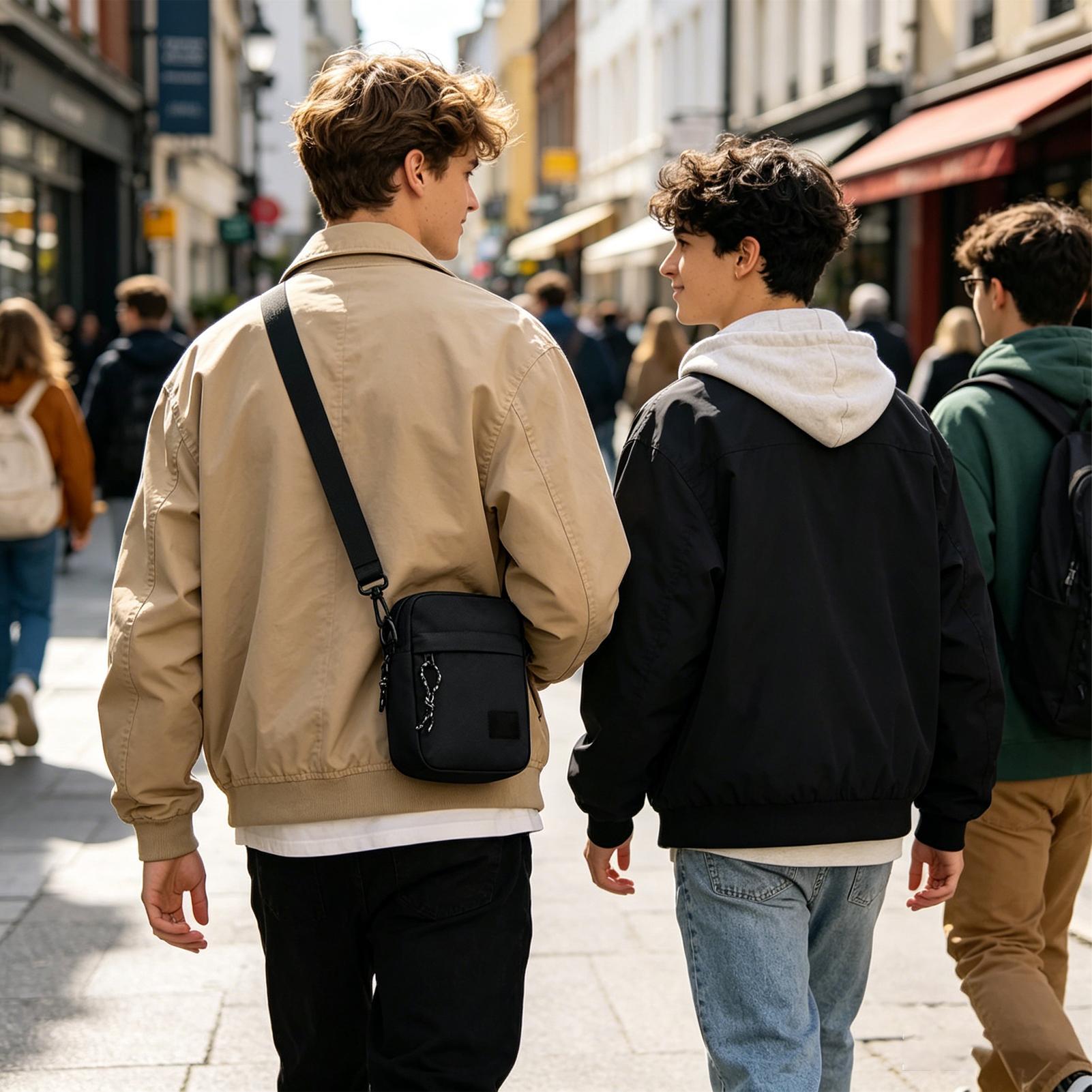 Men's Compact Shoulder Bag Fas – Travel Accessories Tech recenzja i cena