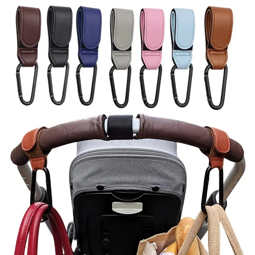 2Pcs Leather Cart Hooks Baby S – Travel Accessories For 4 Year Old recenzja i cena