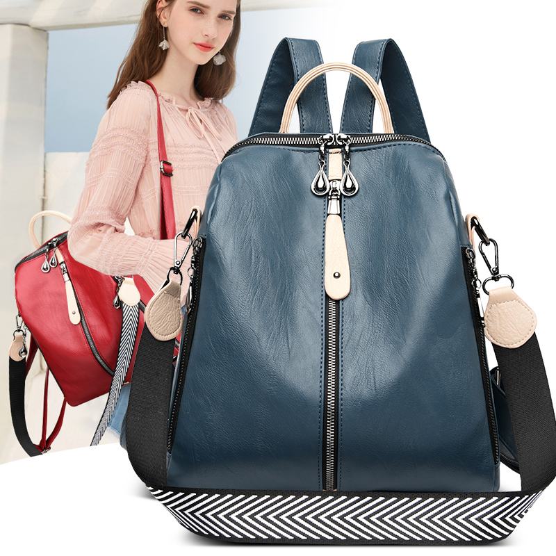 Fashion Backpack Women Soft Le – Travel Accessories Holder recenzja i cena
