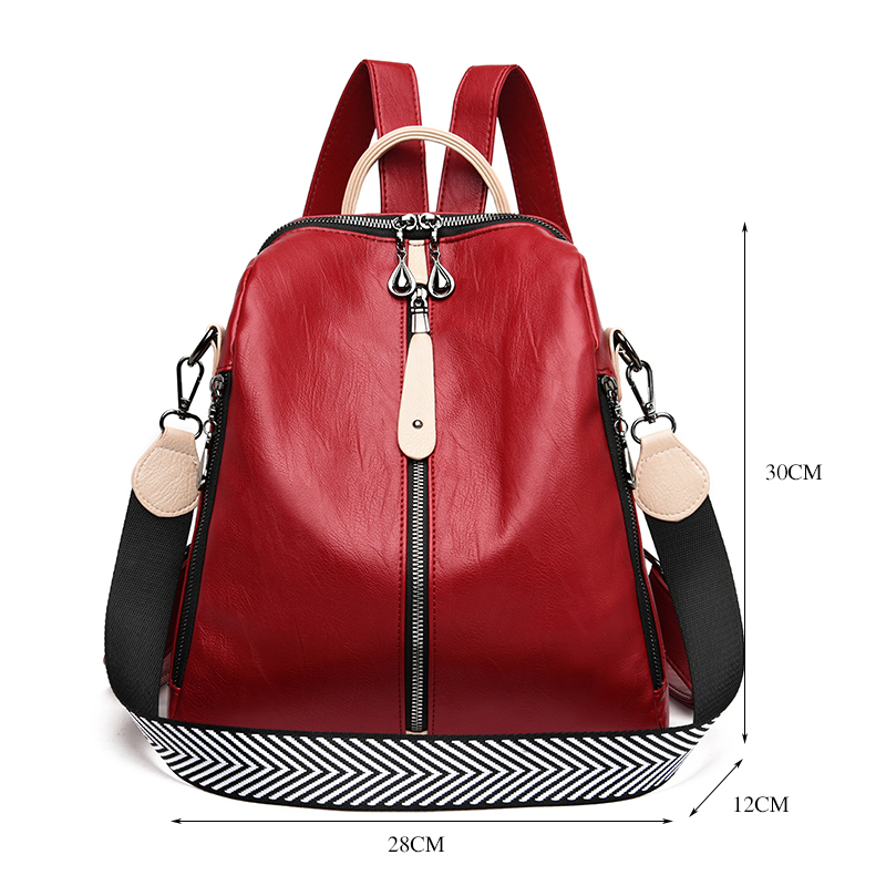 Fashion Backpack Women Soft Le – Travel Accessories Holder recenzja i cena