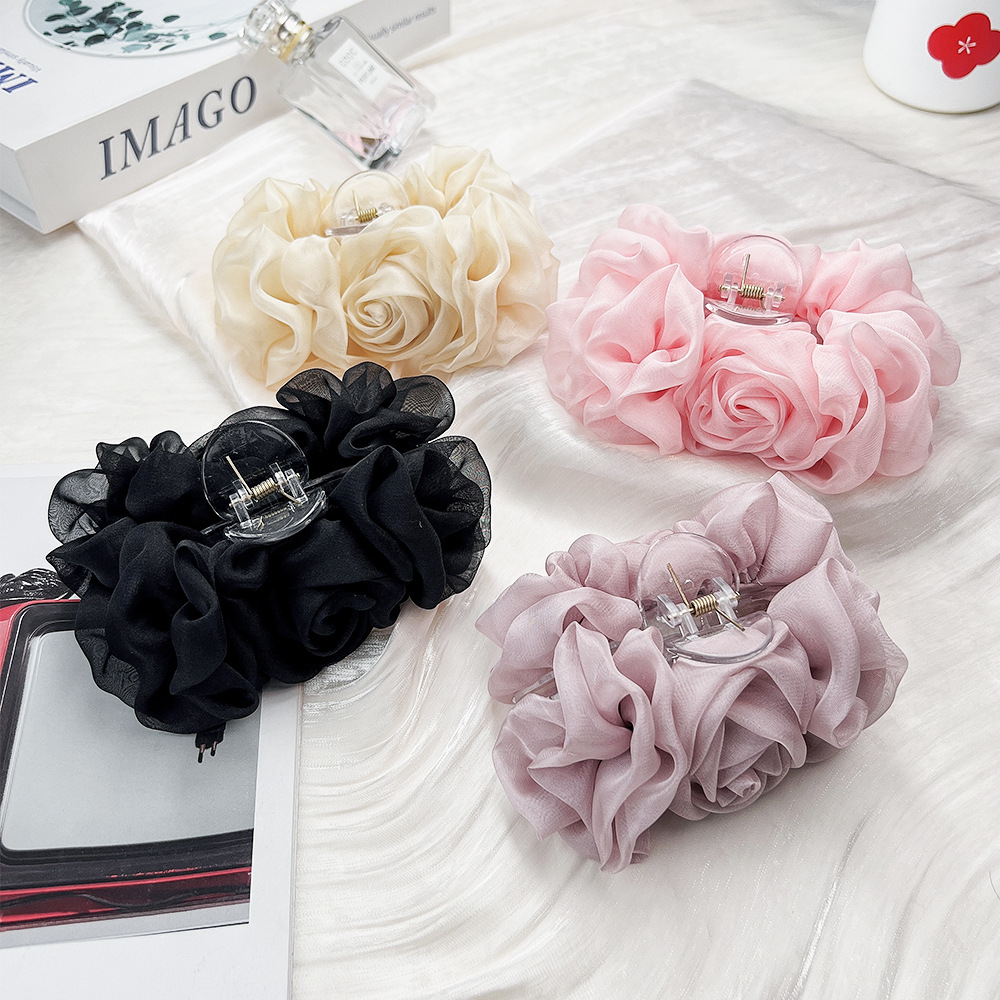 Spring Chiffon Hair Claw Folde – Travel Accessories Gadget recenzja i cena