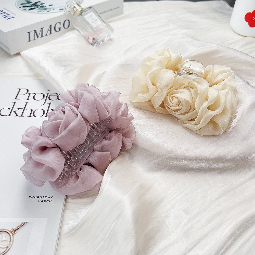 Spring Chiffon Hair Claw Folde – Travel Accessories Gadget recenzja i cena