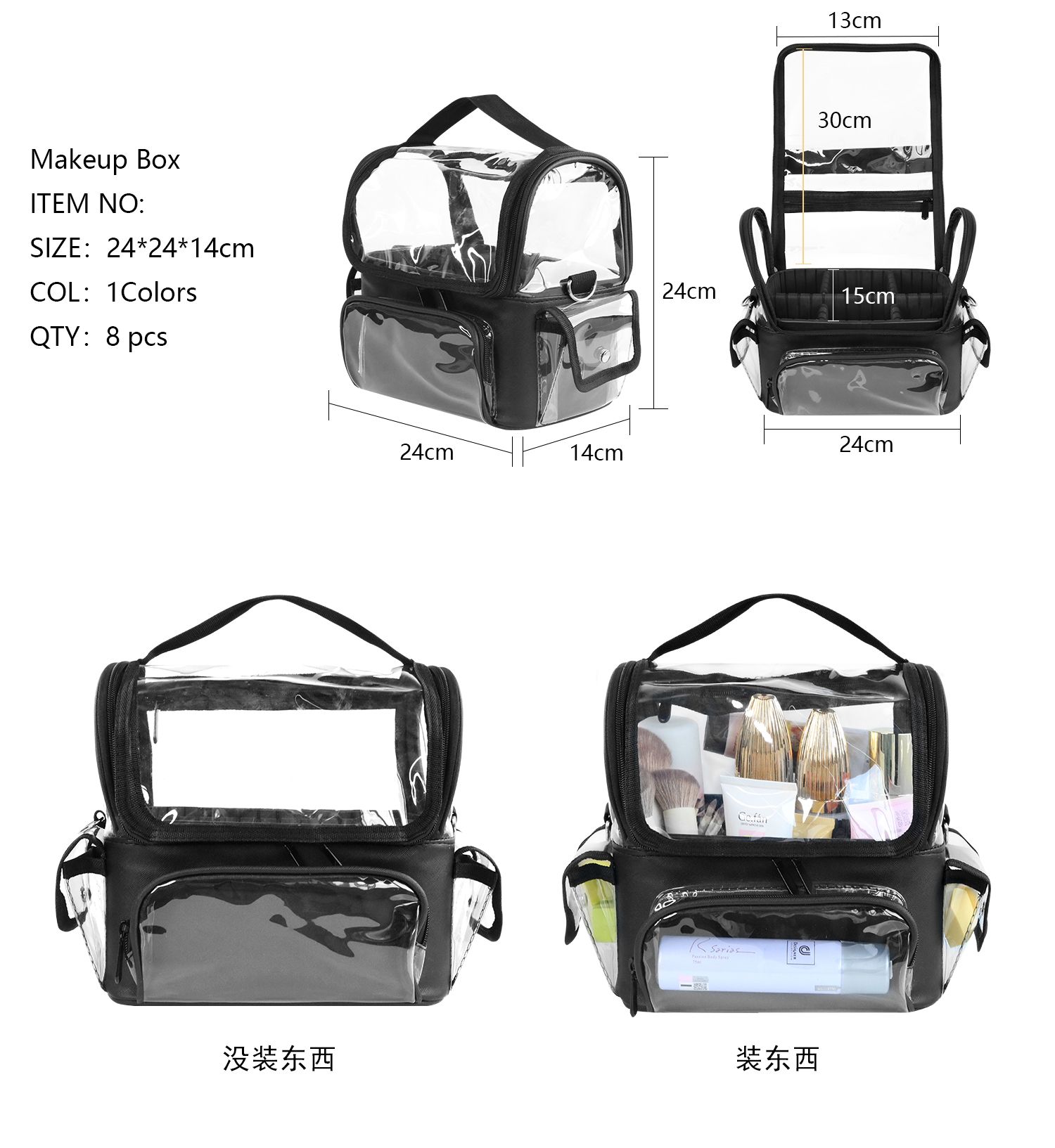 Makeup Brush Holder Backpack M – Travel Accessories Organizer Bag recenzja i cena