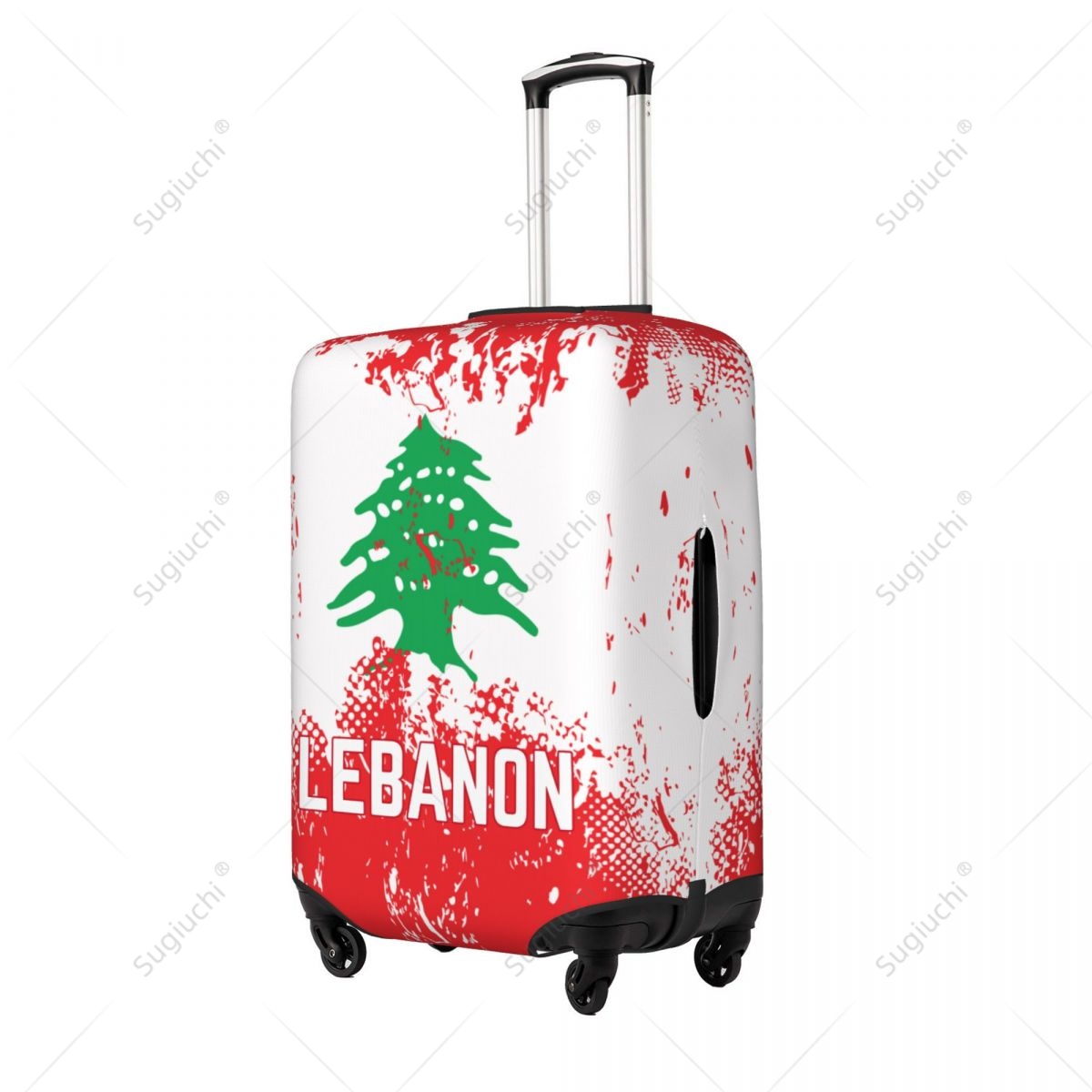 Lebanon Flag Luggage Cover Sui – Travel Accessories Lebanon recenzja i cena