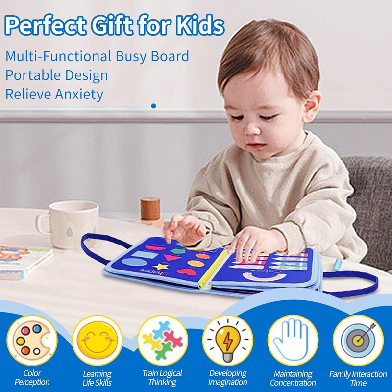 New Busy Board for Toddlers Se – Travel Accessories As Gifts recenzja i cena