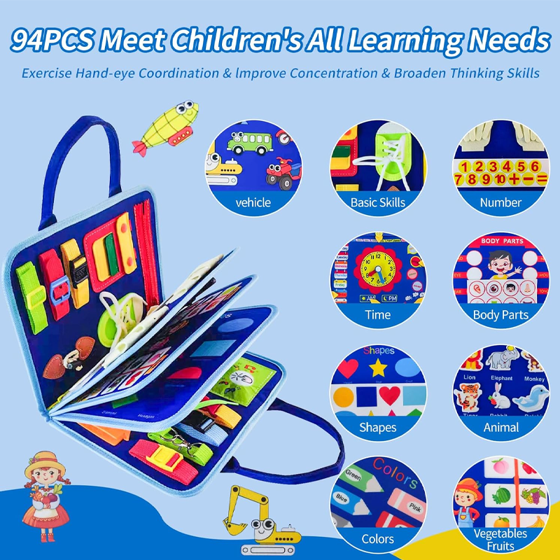 New Busy Board for Toddlers Se – Travel Accessories As Gifts recenzja i cena