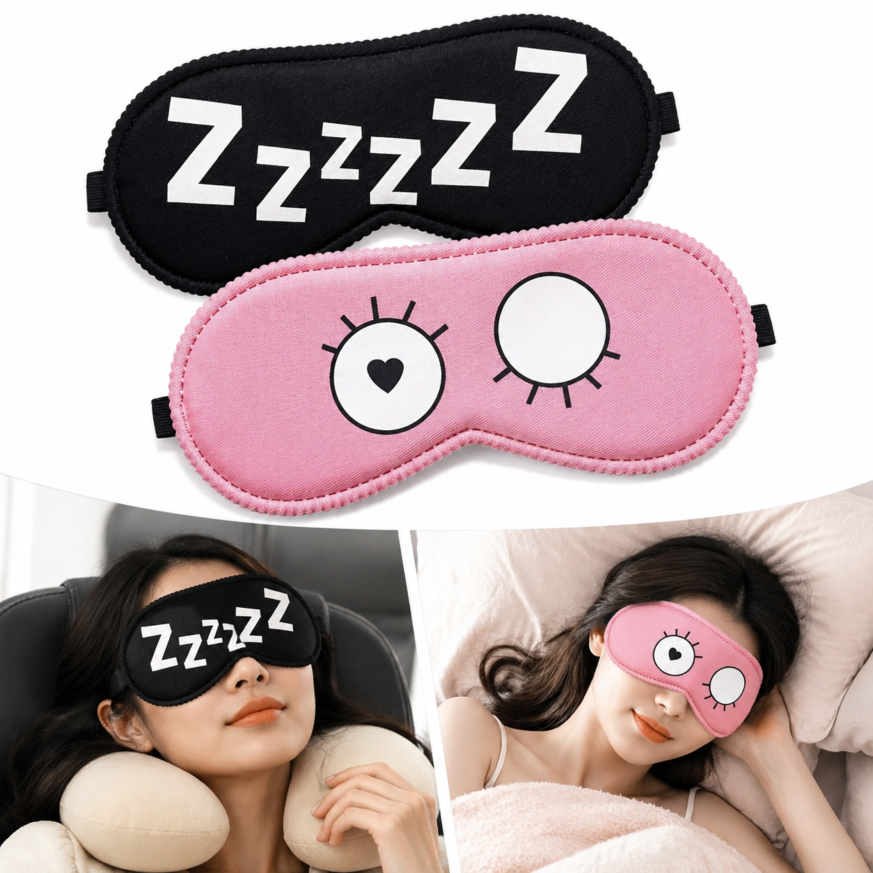 Cartoon Eye Mask. Students Wea – Travel Accessories Gifts recenzja i cena