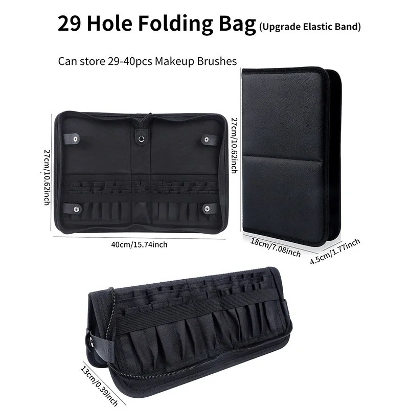 29/23 Holes Foldable Makeup Br – Travel Accessories Organizer Bag recenzja i cena