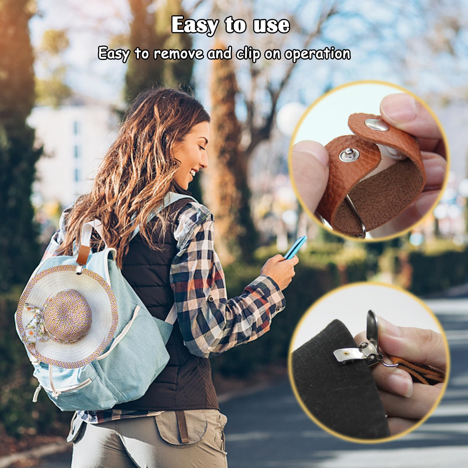 PU Leather Hat Clip for Travel – Travel Accessories Holder recenzja i cena
