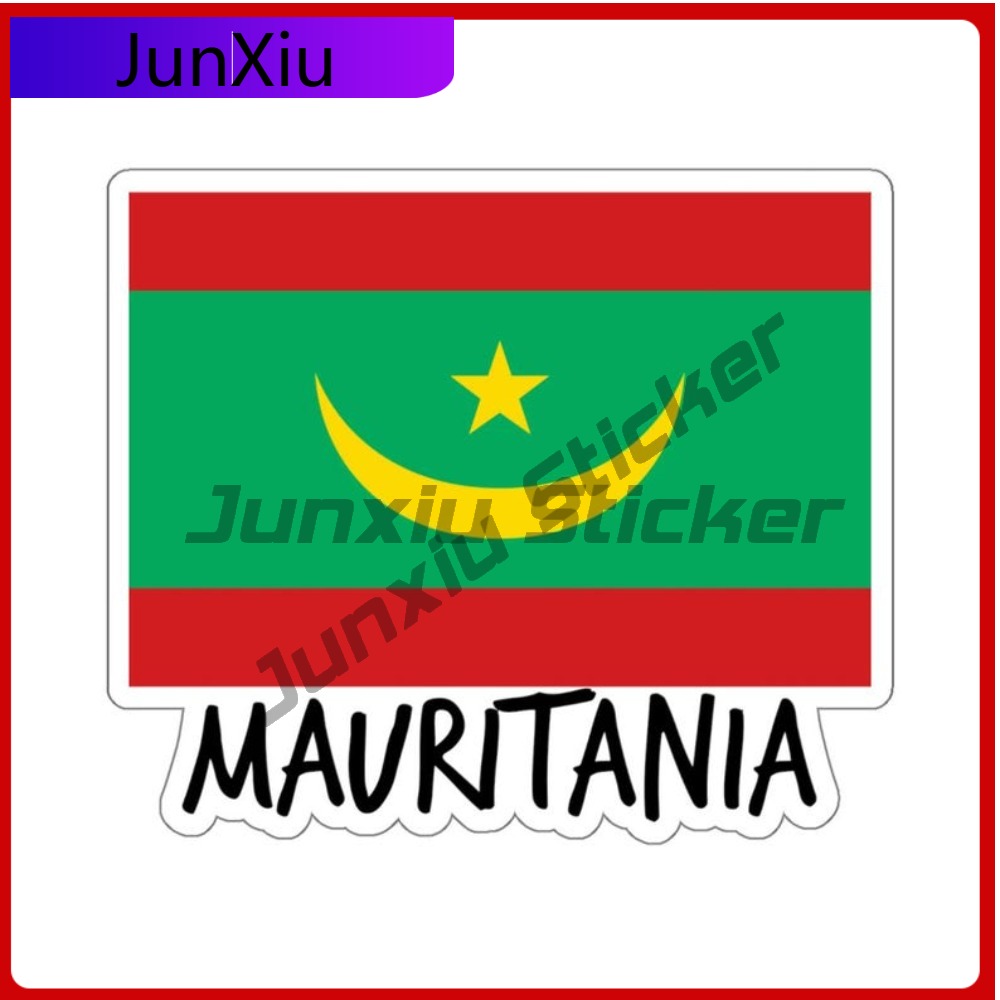 Mauritania Flag Travel Sticker – Travel Accessories For Car recenzja i cena