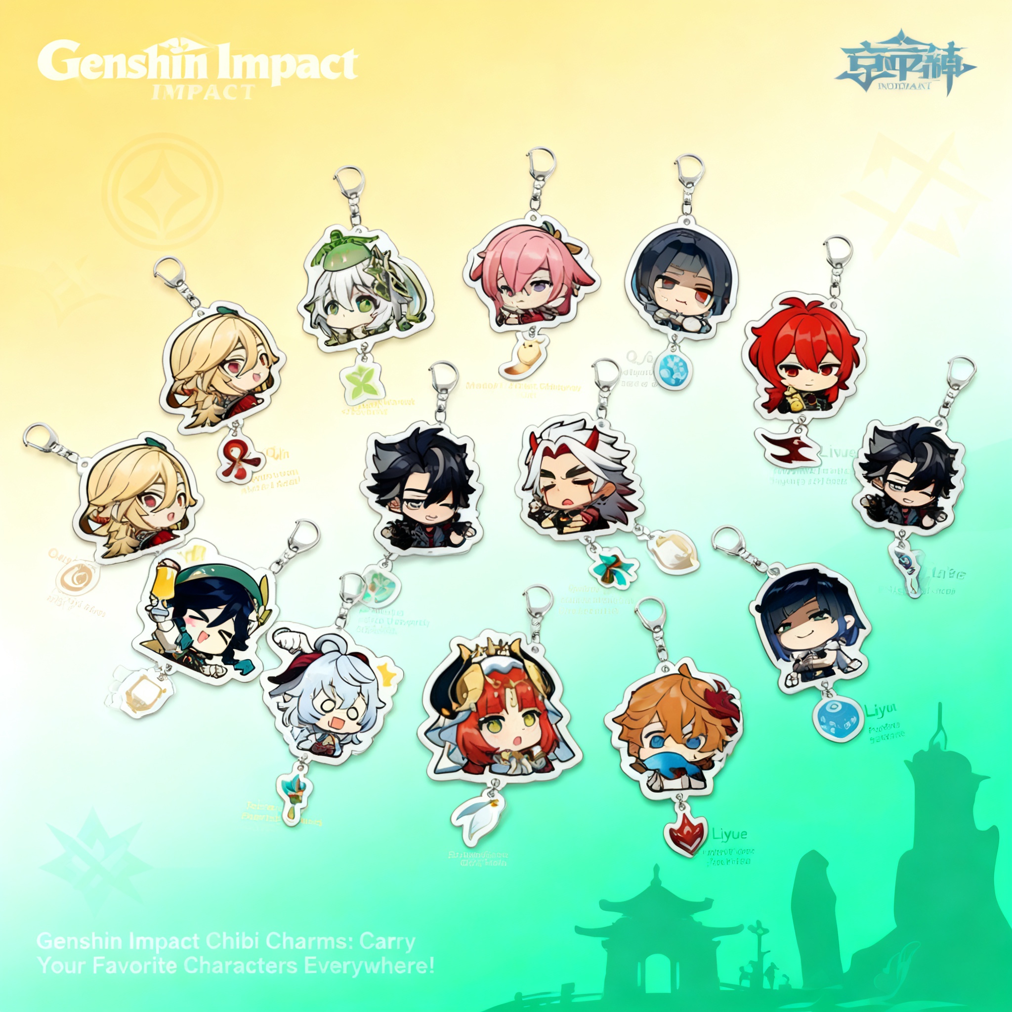 Genshin Impact Acrylic Keychai – Travel Accessories Gifts recenzja i cena
