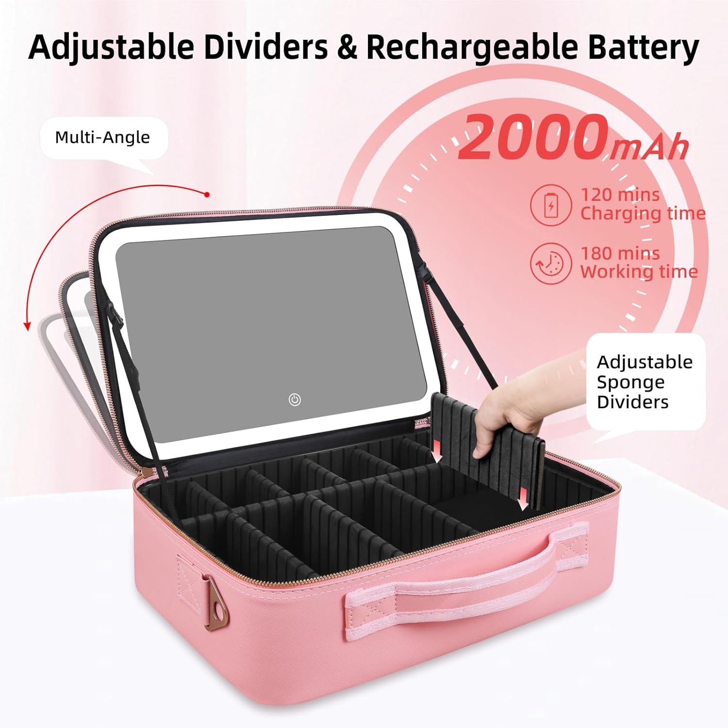 Large Capacity Makeup Bag 15'' – Travel Accessories Organizer Bag recenzja i cena